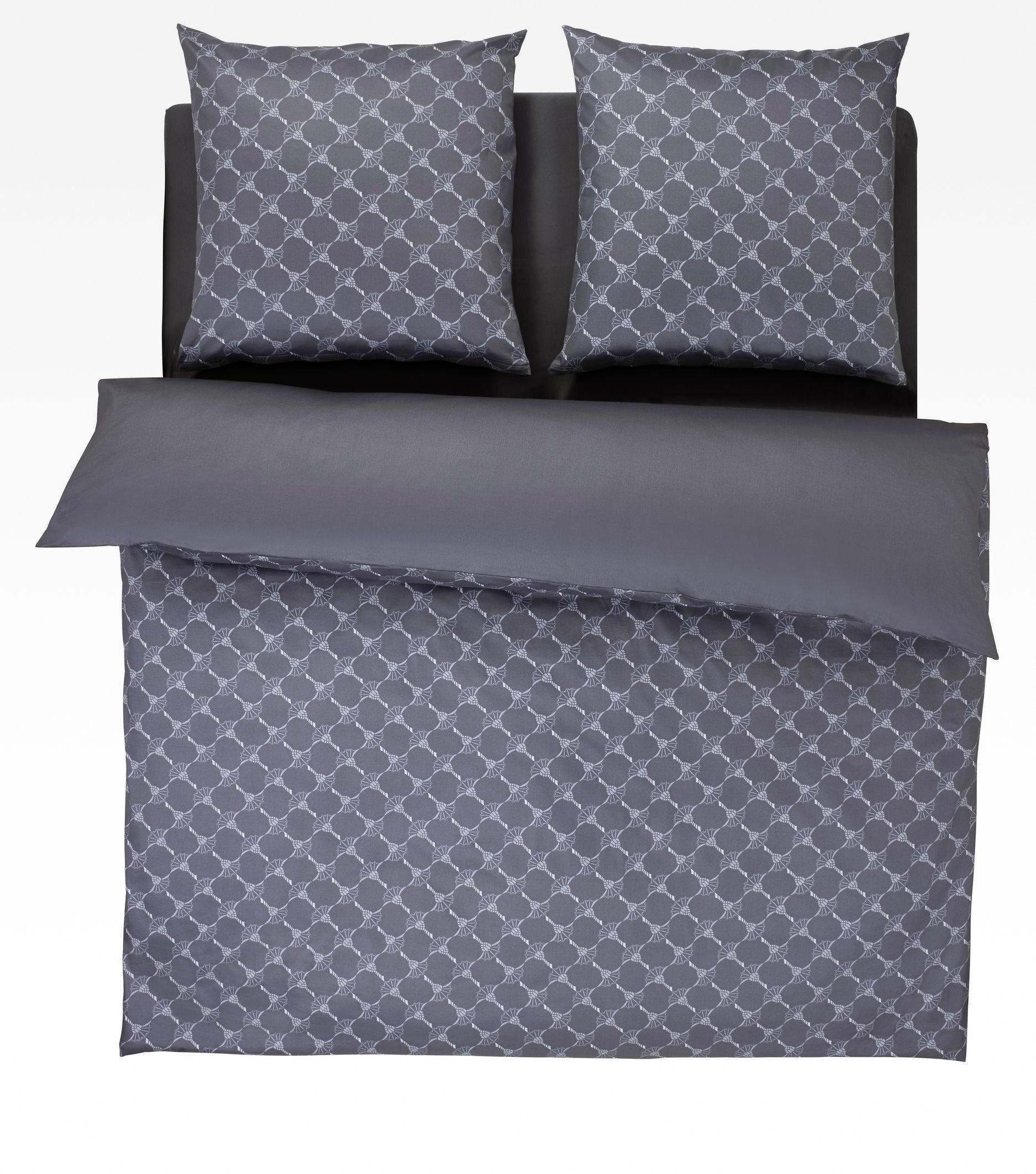 WENDEBETTWÄSCHE Cornflower Gradiant Makosatin 200/200 cm  - Graphitfarben, Basics, Textil (200/200cm) - Joop!