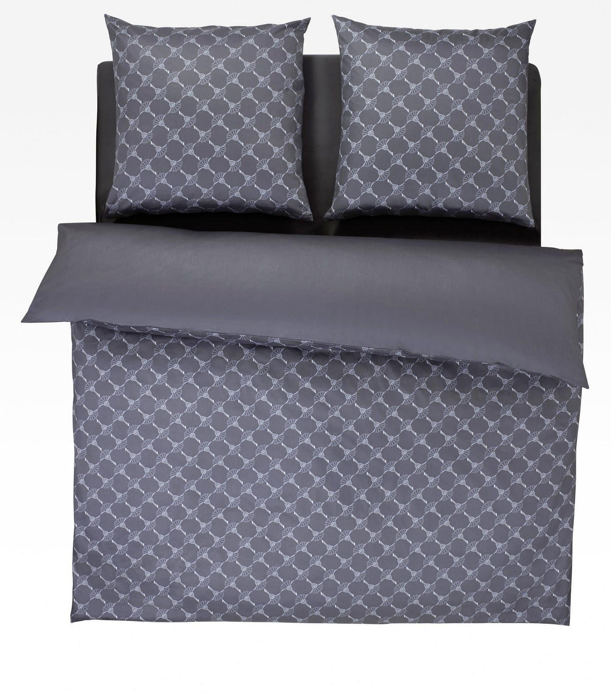WENDEBETTWÄSCHE Cornflower Gradiant Makosatin 200/200 cm  - Graphitfarben, Basics, Textil (200/200cm) - Joop!