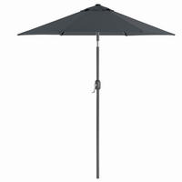 SONNENSCHIRM  200/200 cm  - Schwarz/Grau, Basics, Textil/Metall (200/200cm) - Modante