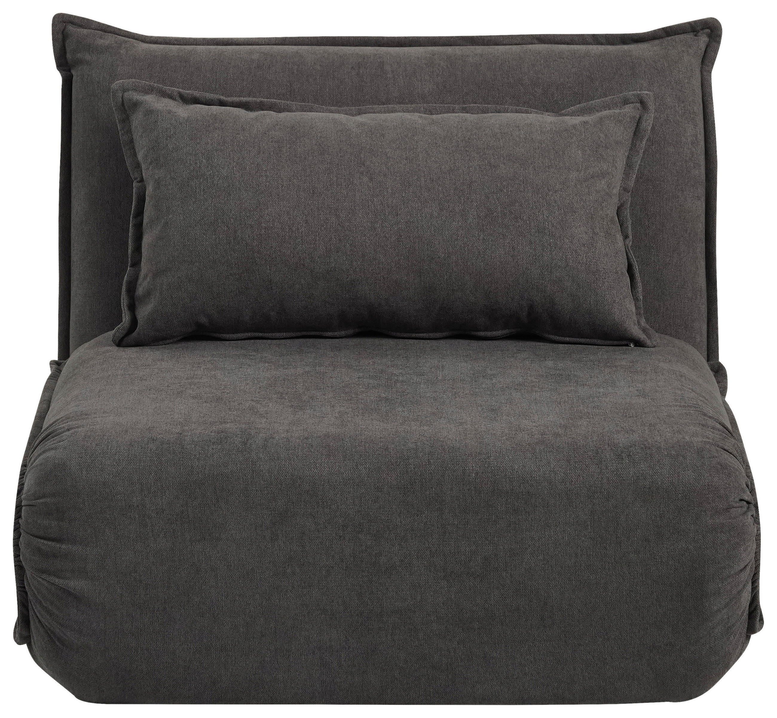 SCHLAFSESSEL Webstoff Dunkelgrau    - Dunkelgrau, Design, Textil/Metall (83/70/85cm) - Livetastic