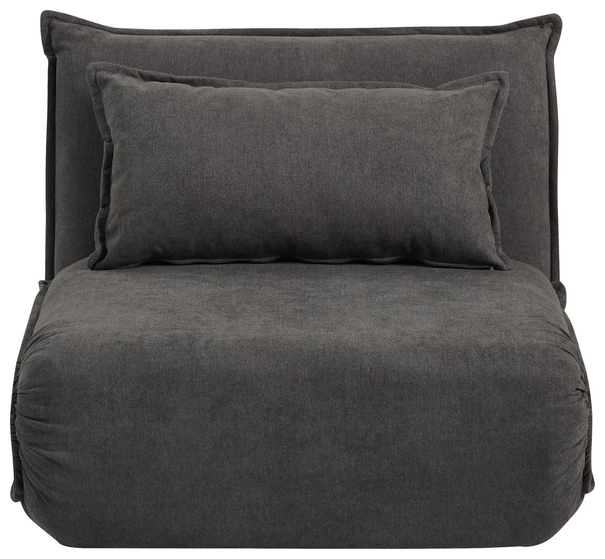 SCHLAFSESSEL Webstoff Dunkelgrau    - Dunkelgrau, Design, Textil/Metall (83/70/85cm) - Livetastic