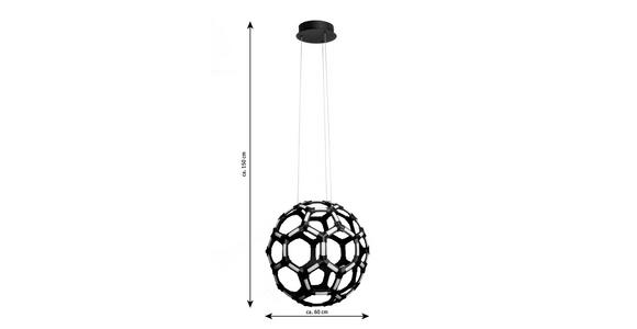 LED-HÄNGELEUCHTE 60/150 cm - Schwarz, Trend, Kunststoff/Metall (60/150cm) - Ambiente