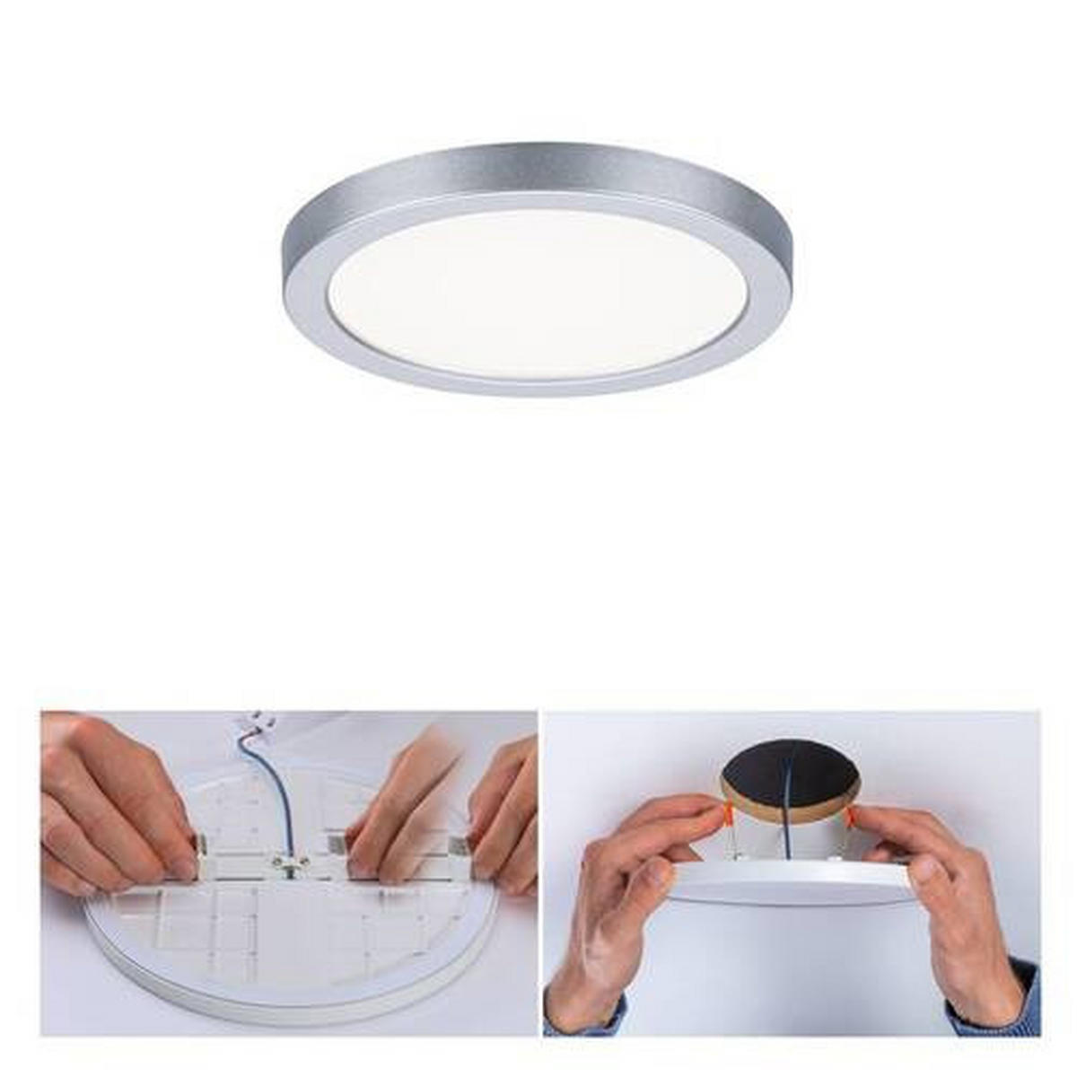 LED-PANEEL 11,8/1,2 cm   - Chromfarben, Design, Kunststoff (11,8/1,2cm)