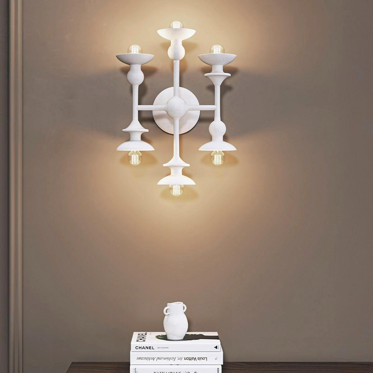 WANDLEUCHTE    - Weiß, KONVENTIONELL, Metall (35,6/27,9/14cm) - Elstead Lighting