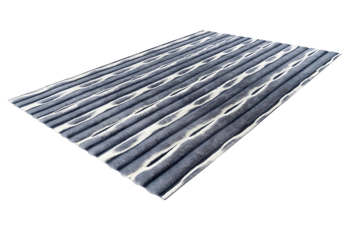COVOR CU FIR LUNG  My Waves  - albastru, Basics, textil (80/150cm)