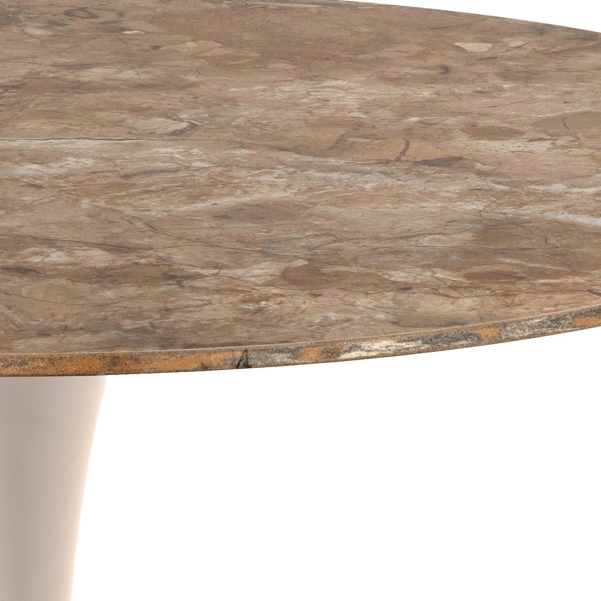 ESSTISCH in Metall, Keramik 90/90/75 cm  - Braun/Grau, MODERN, Keramik/Metall (90/90/75cm) - MID.YOU