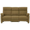 TRAPEZSOFA in Flachgewebe Messingfarben  - Messingfarben/Schwarz, KONVENTIONELL, Textil/Metall (219/107/97cm) - Pure Home Comfort