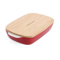 AUFLAUFFORM Keramik, Naturmaterialien Steingut  - Rot/Weiß, Basics, Naturmaterialien/Keramik (18.8cm) - Kitchenaid