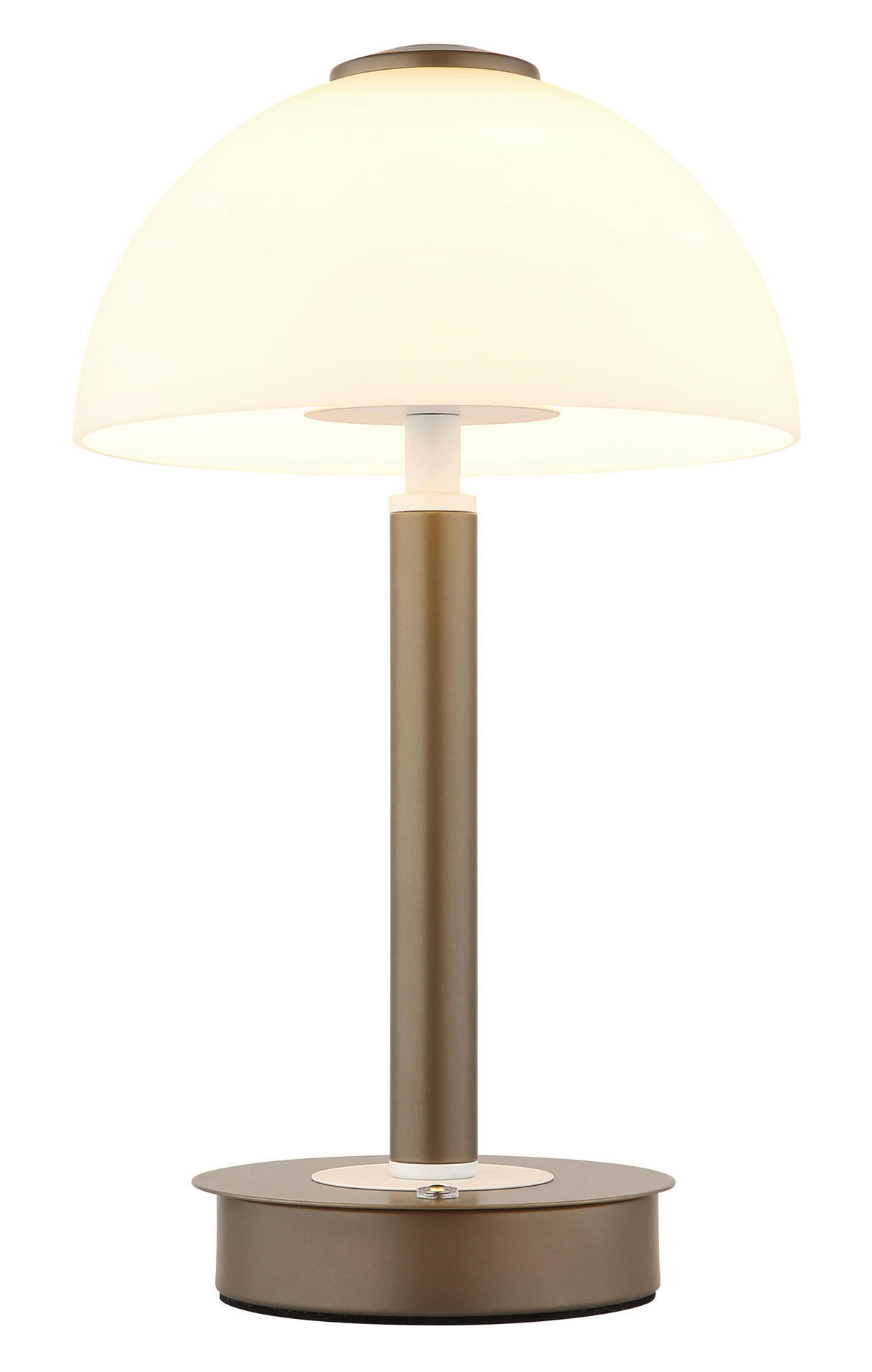TISCHLEUCHTE Uldin 18/31,5 cm  - Opal/Weiß, Design, Glas/Kunststoff (18/31,5cm) - Globo