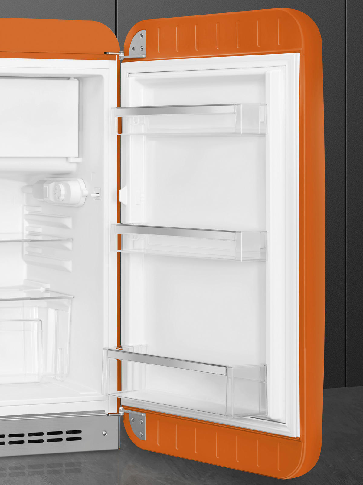 KÜHLSCHRANK 54,5/97-98/70,1 cm FAB10ROR6  - Orange, Basics, Glas/Metall (54,5/97-98/70,1cm) - SMEG