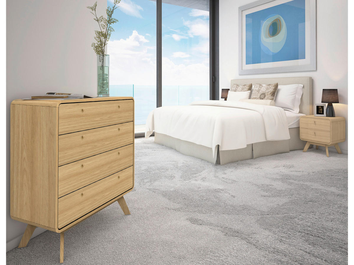 NACHTTISCH 51/53/39 cm  - Eichefarben, Design, Holzwerkstoff (51/53/39cm) - MID.YOU