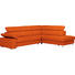 WOHNLANDSCHAFT in Leder Orange - Alufarben/Orange, Design, Leder/Metall (275/226cm) - Beldomo Premium WOHNLANDSCHAFT in Leder Orange - Alufarben/Orange, Design, Leder/Metall (275/226cm) - Beldomo Premium