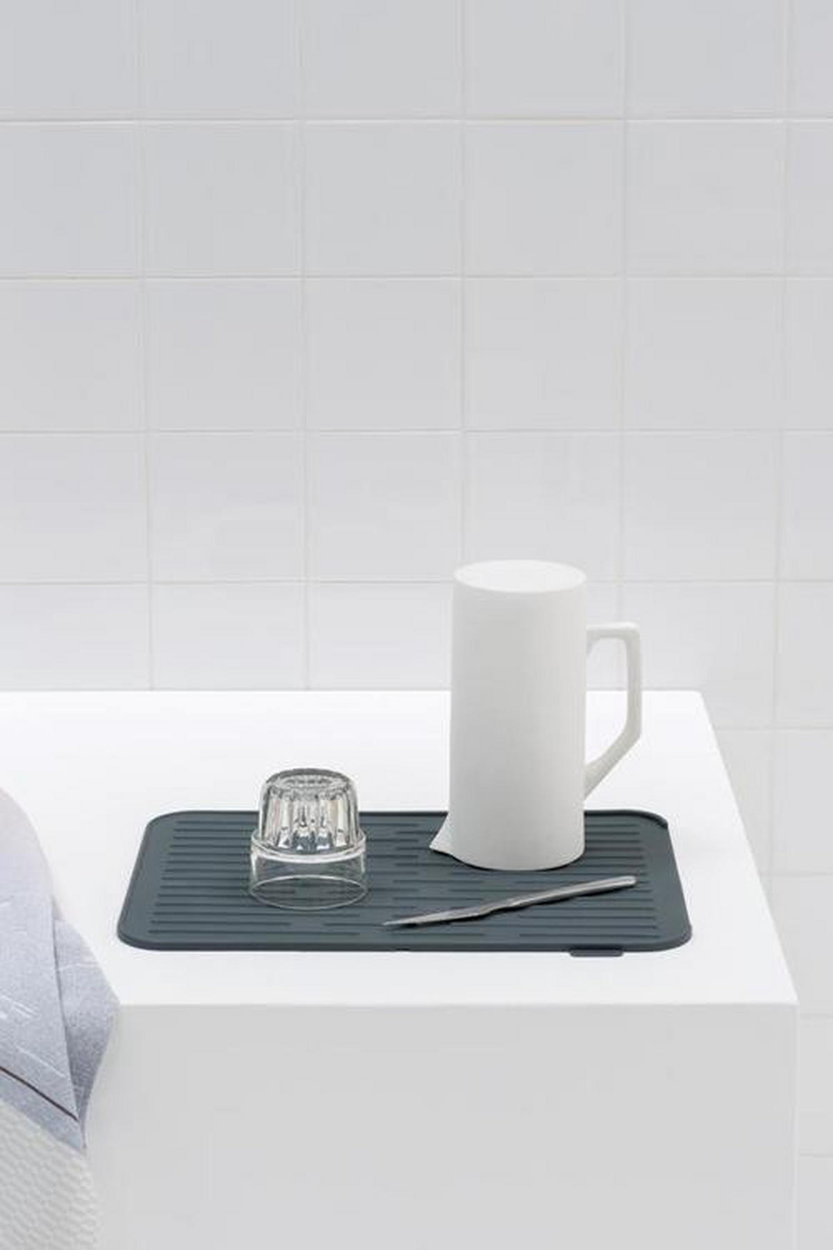 ABTROPFMATTE  - Dunkelgrau, Design, Kunststoff (32,5/43,8/0,9cm) - Brabantia