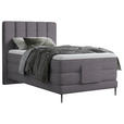 BOXSPRINGBETT 100/200 cm  in Grau  - Schwarz/Grau, Natur, Textil/Metall (100/200cm) - Esposa