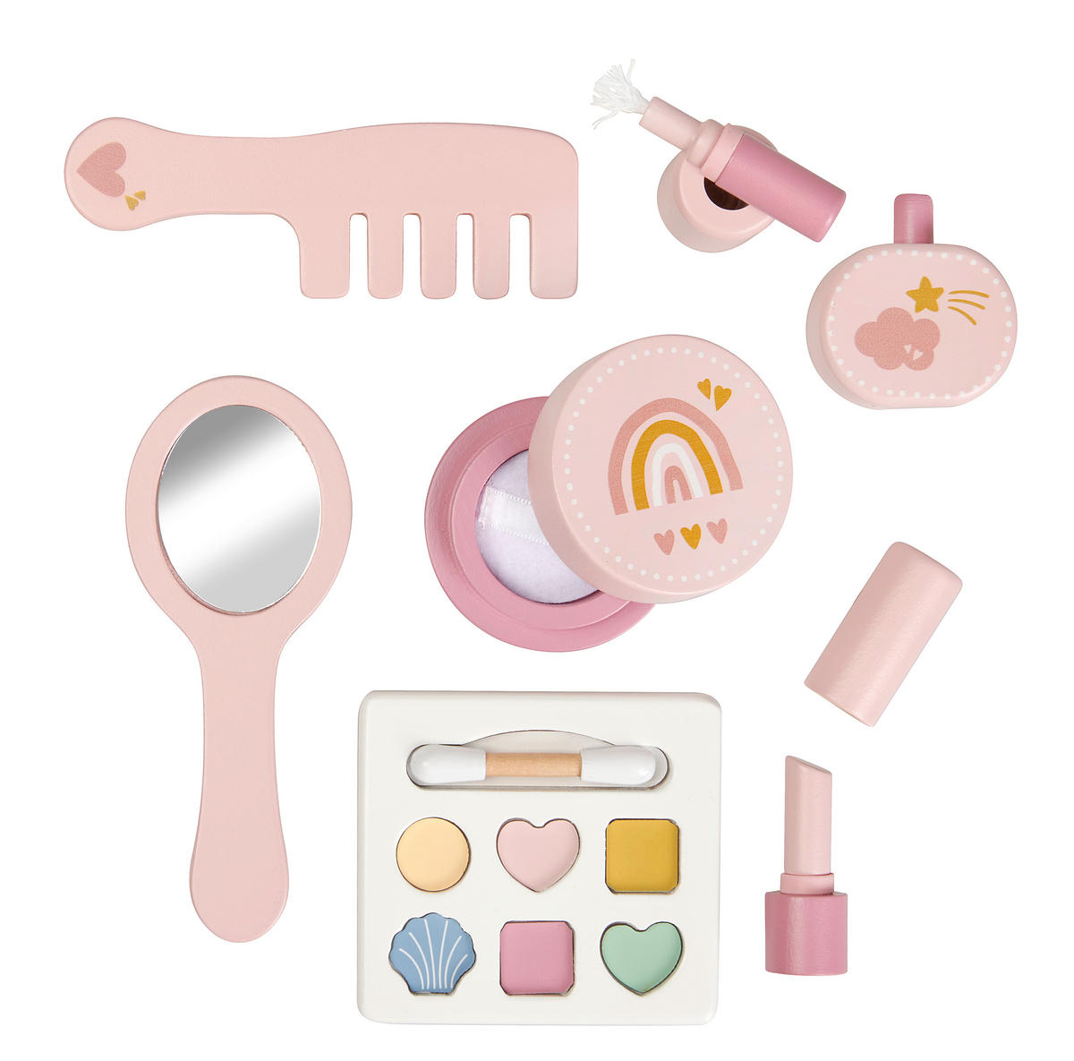 KOVČEG ZA IGRU  BEAUTY  - bijela/ružičasta, Basics, papir/drvo (22/9/20,5cm) - My Baby Lou