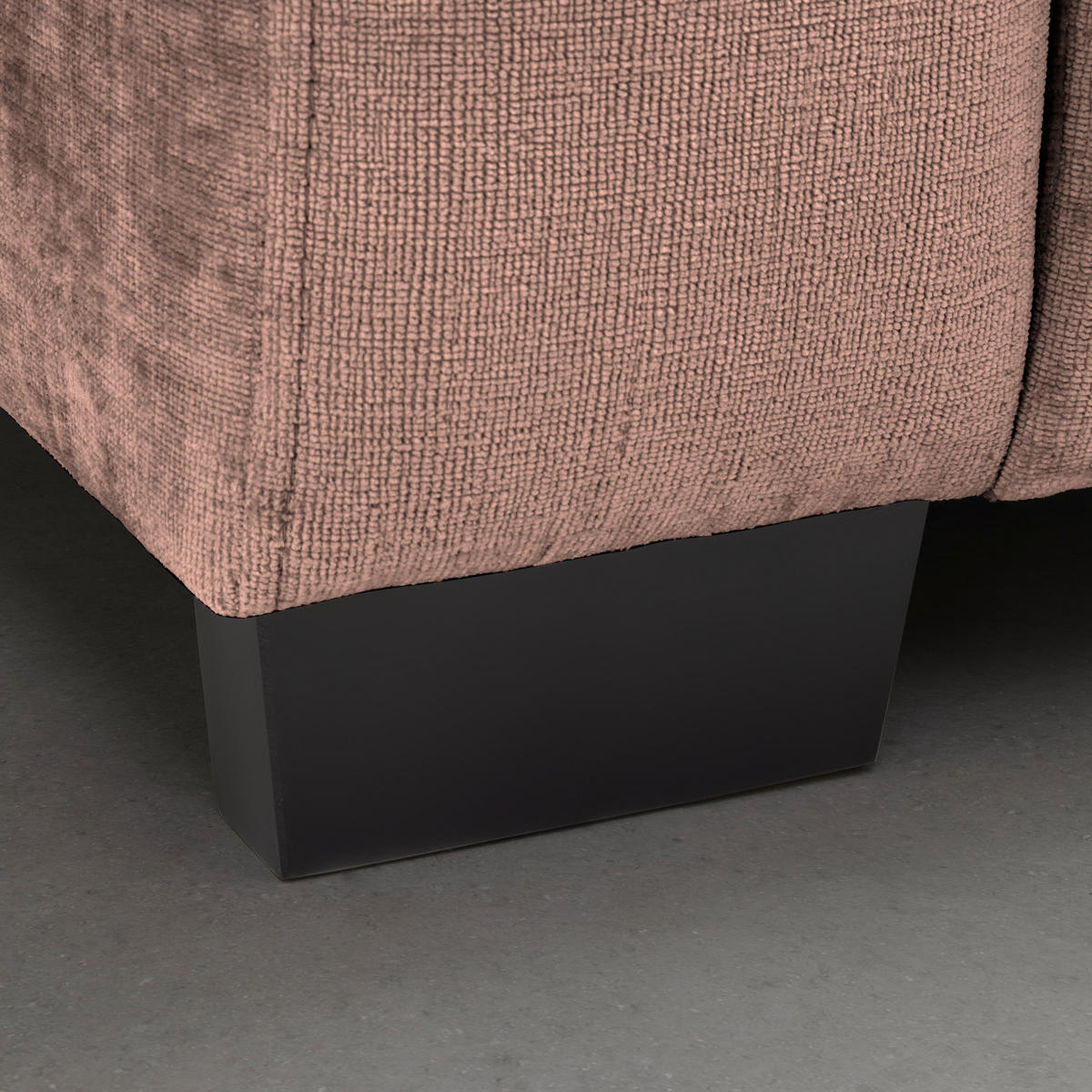 BIG SOFFA i rosa  - svart/rosa, Modern, trä (246/93/124cm) - MID.YOU