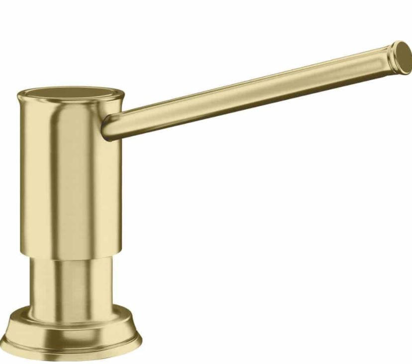 SPÜLMITTELSPENDER  - Goldfarben, Basics, Metall (4,5/6,5/4,5cm) - Blanco