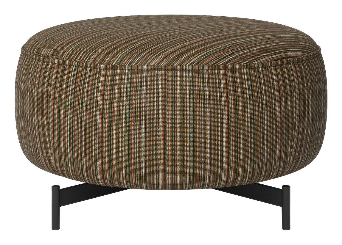 HOCKER Chenille  - Anthrazit, Design, Textil/Metall (80/46/80cm) - Joop!