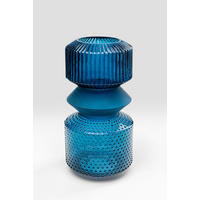 VASE 36 cm  - Blau, Basics, Glas (18/36/18cm) - Kare-Design