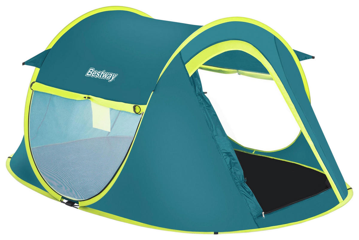 ZELT - Dunkelgrün, KONVENTIONELL, Glas/Kunststoff (235/145/100cm) - Bestway