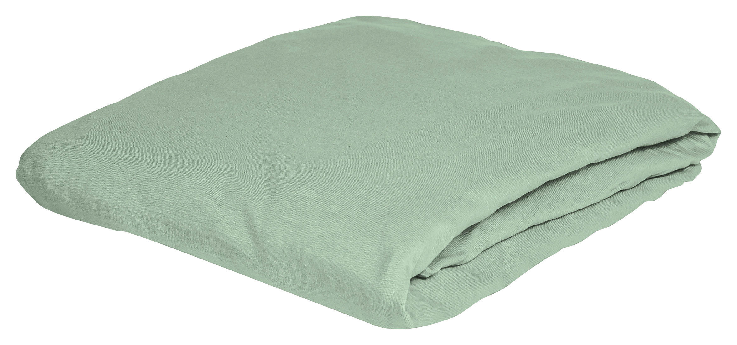 SPANNBETTTUCH Biber  - Jadegrün, KONVENTIONELL, Textil (100/200cm) - Bierbaum