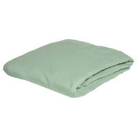 SPANNBETTTUCH Biber  - Jadegrün, KONVENTIONELL, Textil (100/200cm) - Bierbaum