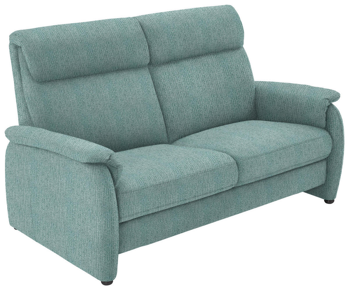 2,5-SITZER in Flachgewebe Salbeigrün  - Salbeigrün/Schwarz, Konventionell, Textil/Metall (178/107/97cm) - Pure Home Comfort