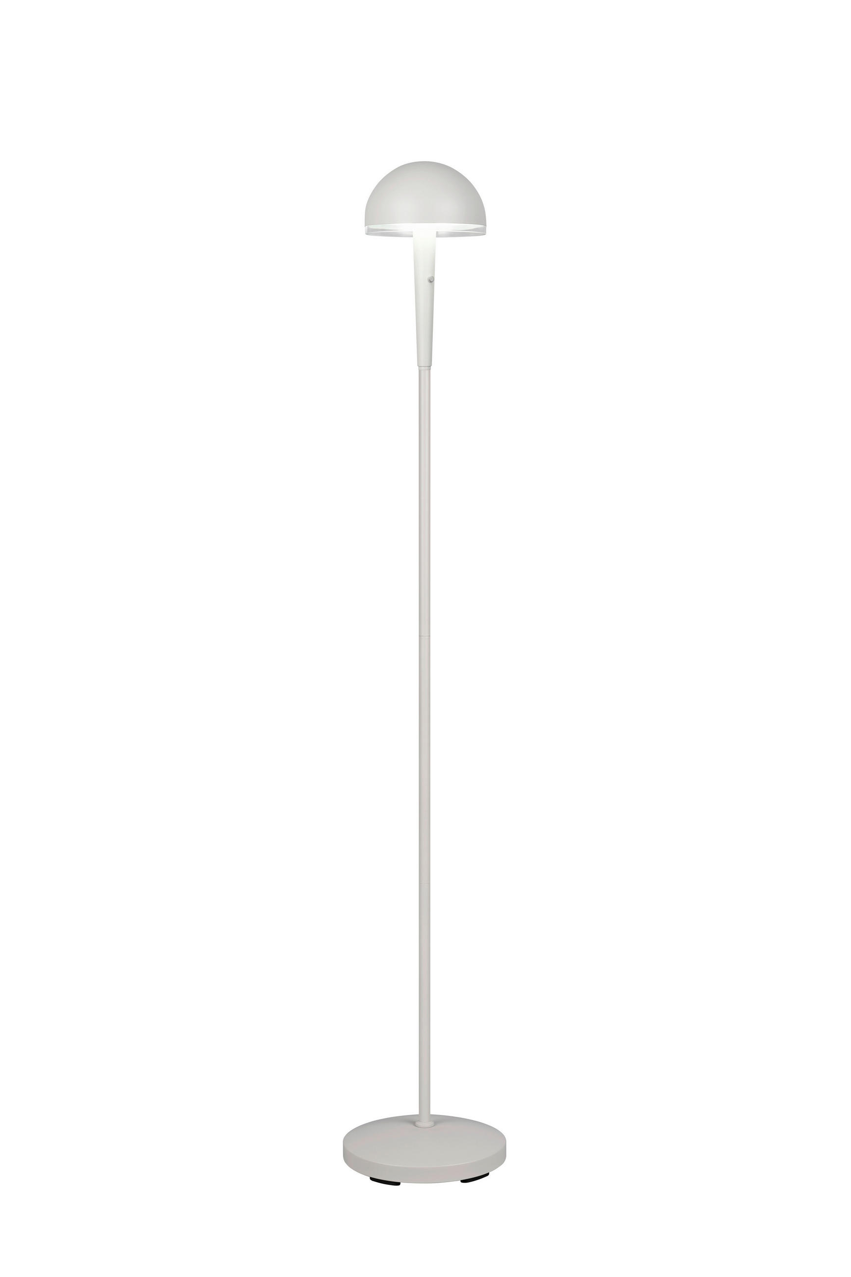 LED-STEHLEUCHTE - Transparent/Grau, Basics, Kunststoff/Metall (22/130,5cm)