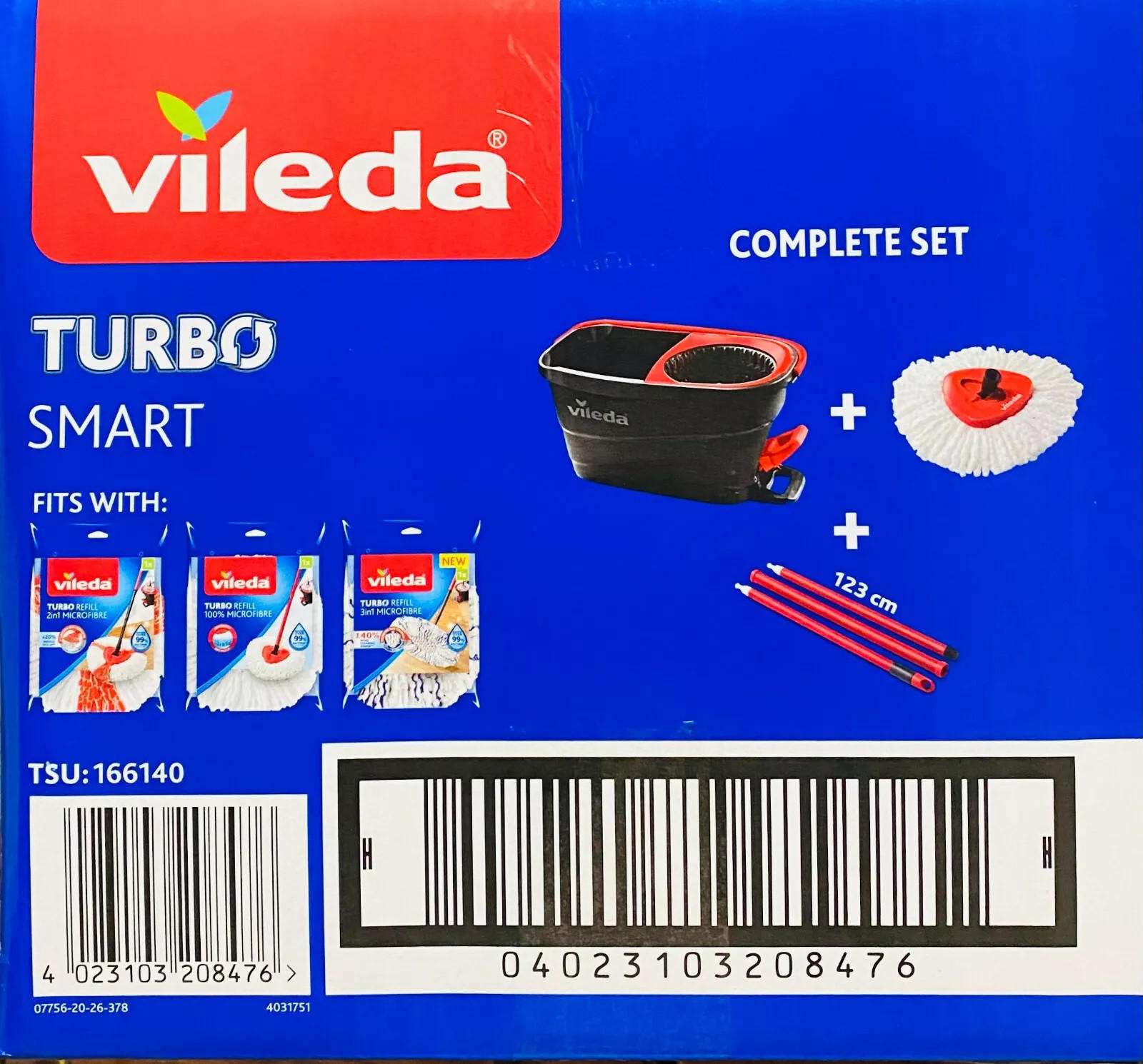 Golvmopp, Vileda Turbo Smart - Basics (26/46,7/24,7cm) - Best Price