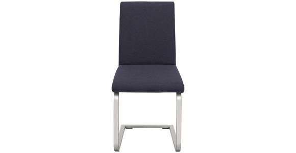 SCHWINGSTUHL in Metall, Textil Anthrazit, Alufarben - Anthrazit/Alufarben, KONVENTIONELL, Textil/Metall (42/91/47cm) - Cantus