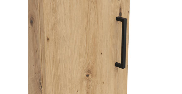 MEHRZWECKSCHRANK 30/83/40 cm  - Schwarz/Eiche Artisan, MODERN, Holzwerkstoff/Kunststoff (30/83/40cm) - Carryhome