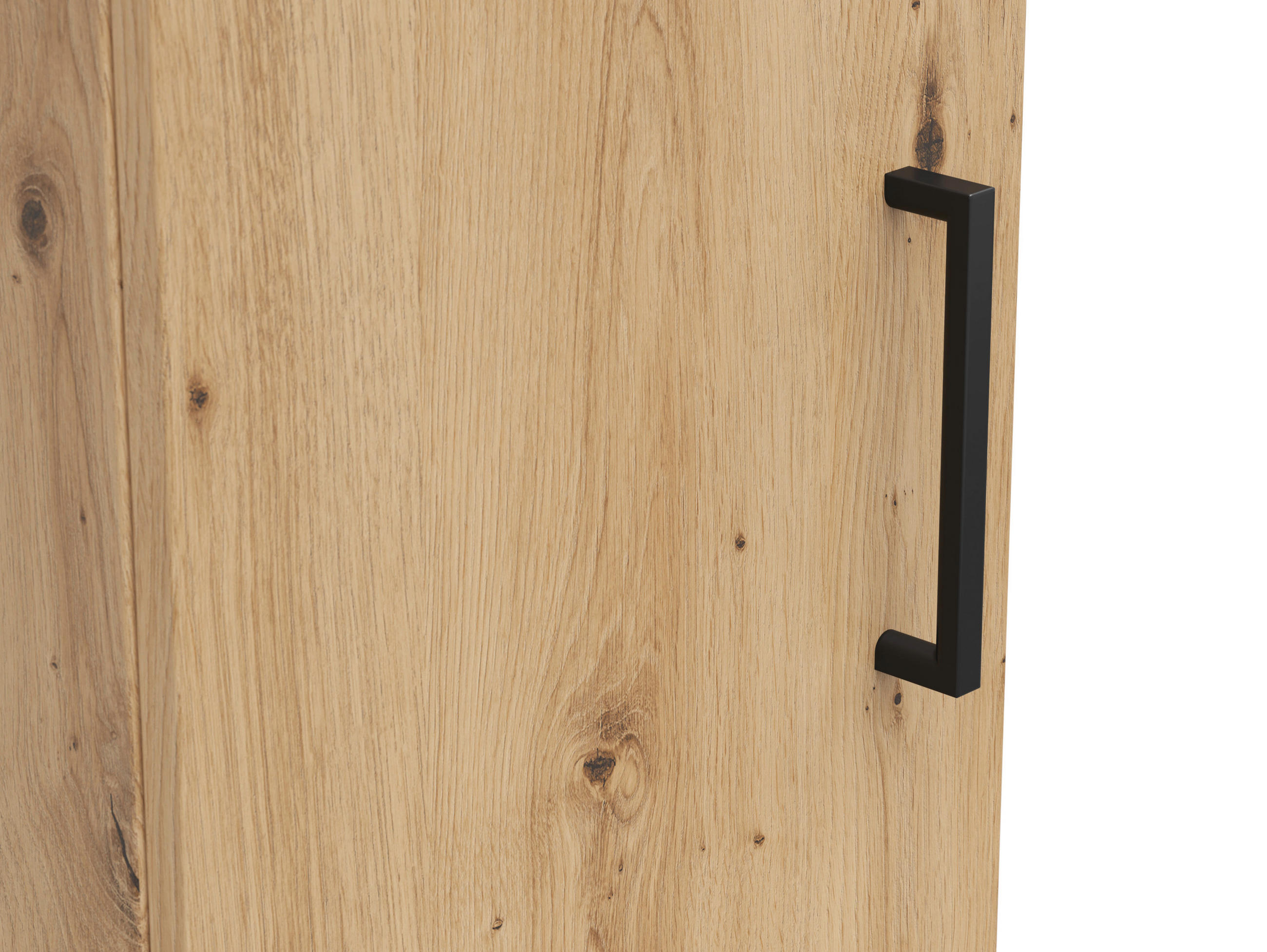 MEHRZWECKSCHRANK 30/83/40 cm  in Eiche Artisan  - Schwarz/Eiche Artisan, MODERN, Holzwerkstoff/Kunststoff (30/83/40cm) - Carryhome