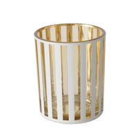 WINDLICHT - Goldfarben/Weiß, LIFESTYLE, Glas (7/8,5cm)