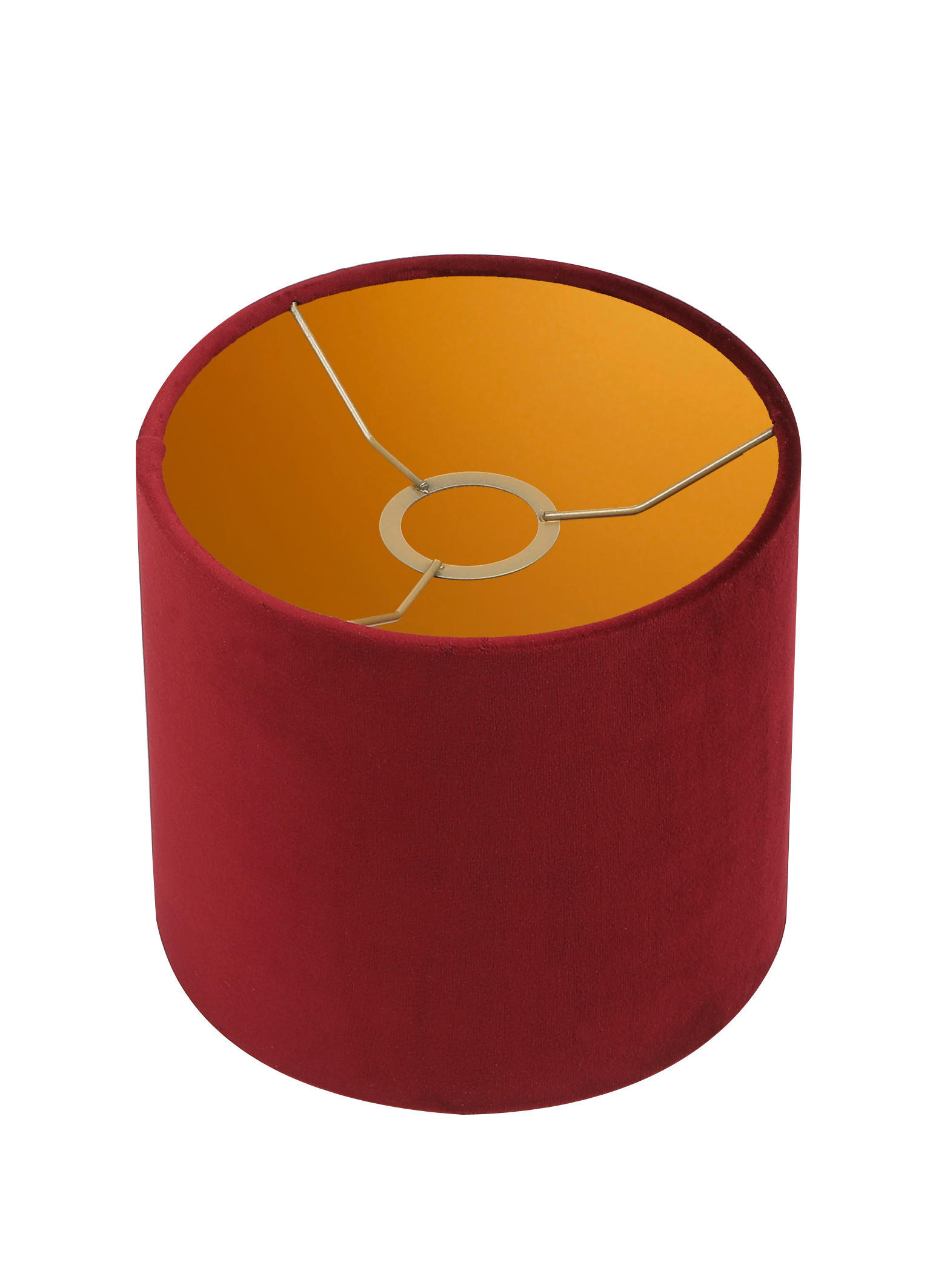 LEUCHTENSCHIRM Velour 20/18 cm   - Rot, Basics, Textil/Metall (20/18cm)