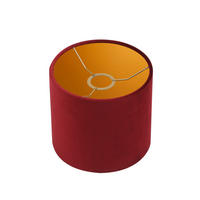 LEUCHTENSCHIRM Velour 20/18 cm   - Rot, Basics, Textil/Metall (20/18cm)