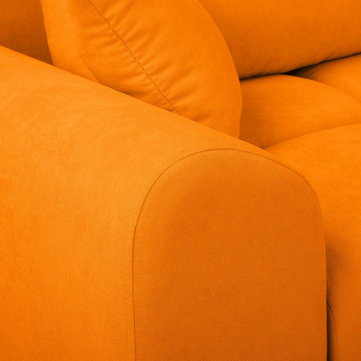 ECKSOFA in Mikrofaser Gelb  - Gelb/Silberfarben, Design, Textil/Metall (256/175cm) - Livetastic