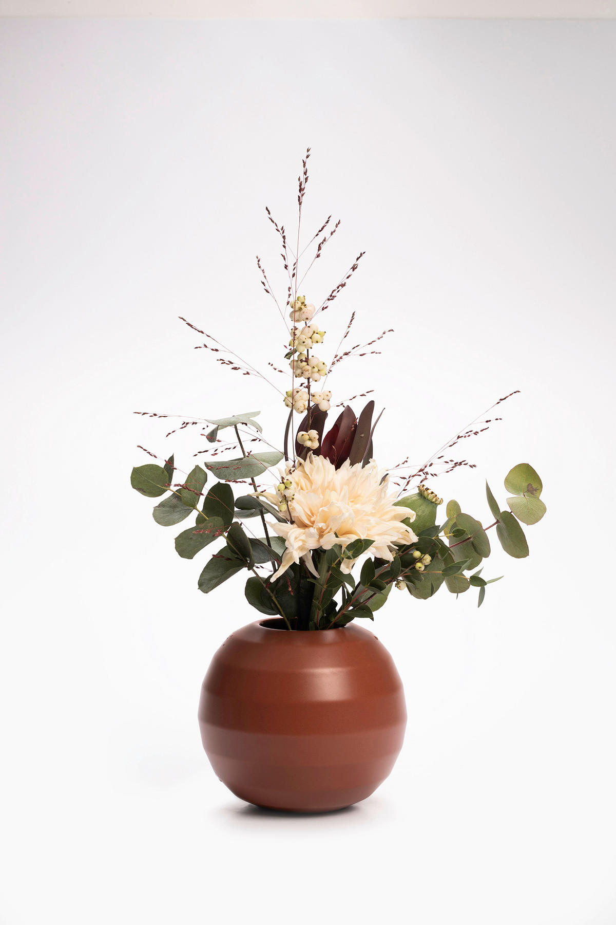 VASE 14 cm  - Rotbraun, Basics, Keramik (16/14cm) - Markslöjd