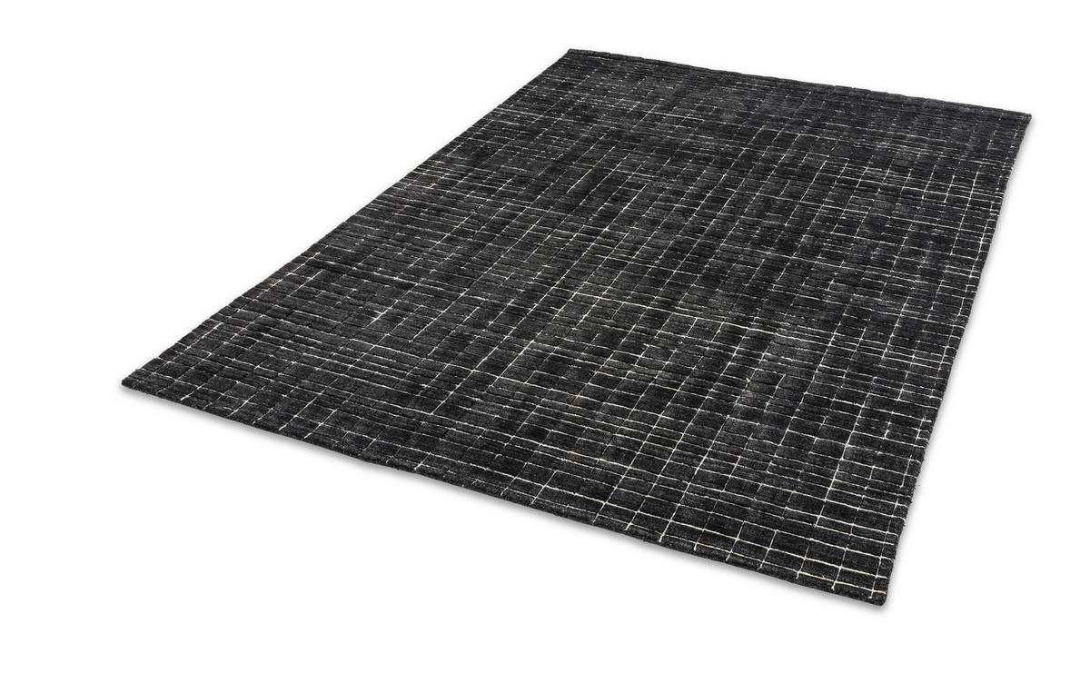 WEBTEPPICH 170/240 cm Squares  - Anthrazit, Design, Textil (170/240cm) - Joop!