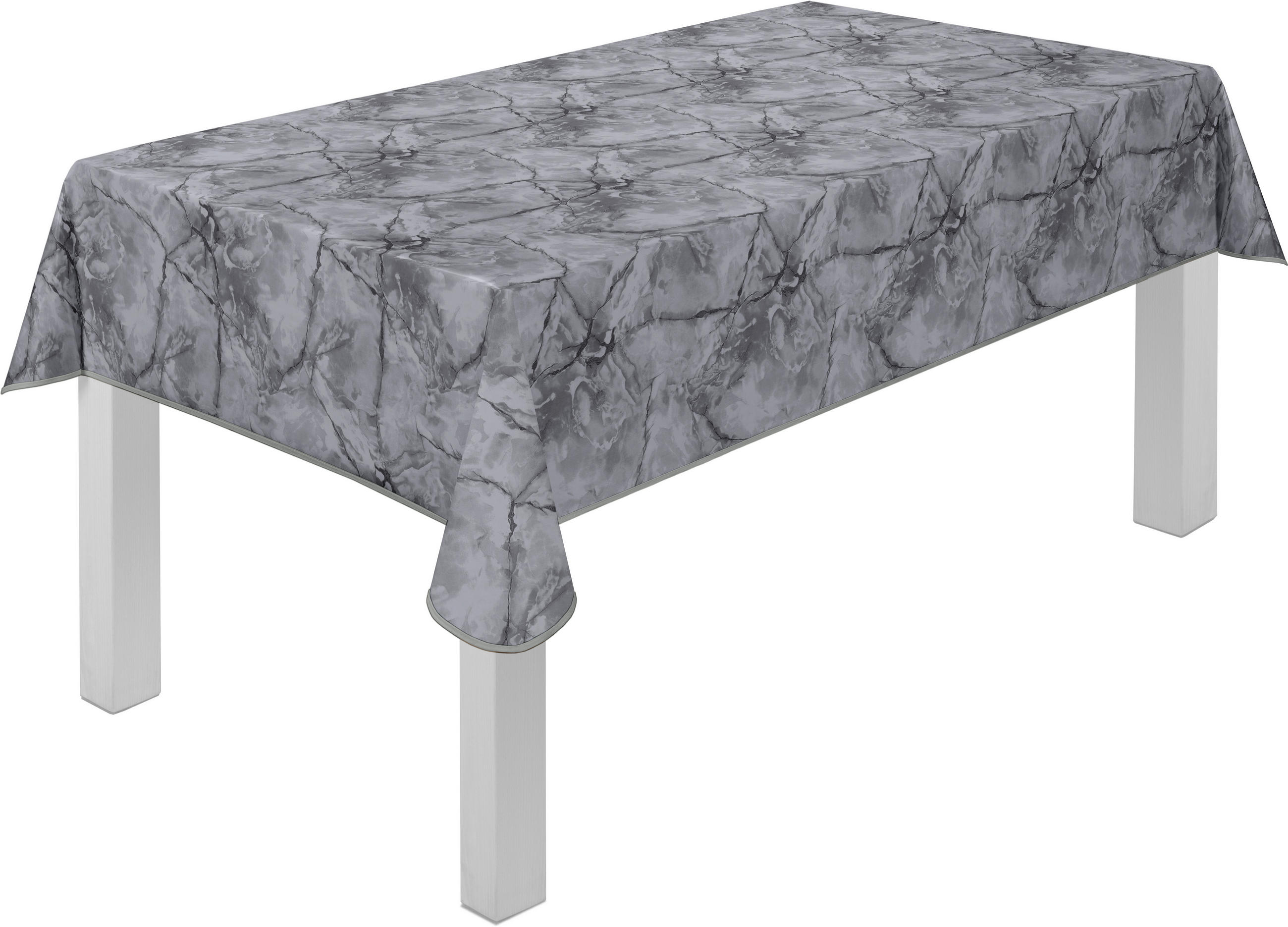 TISCHDECKE MILANO Textil Anthrazit 130/220 cm  - Anthrazit, KONVENTIONELL, Textil (130/220cm) - Peyer Syntex