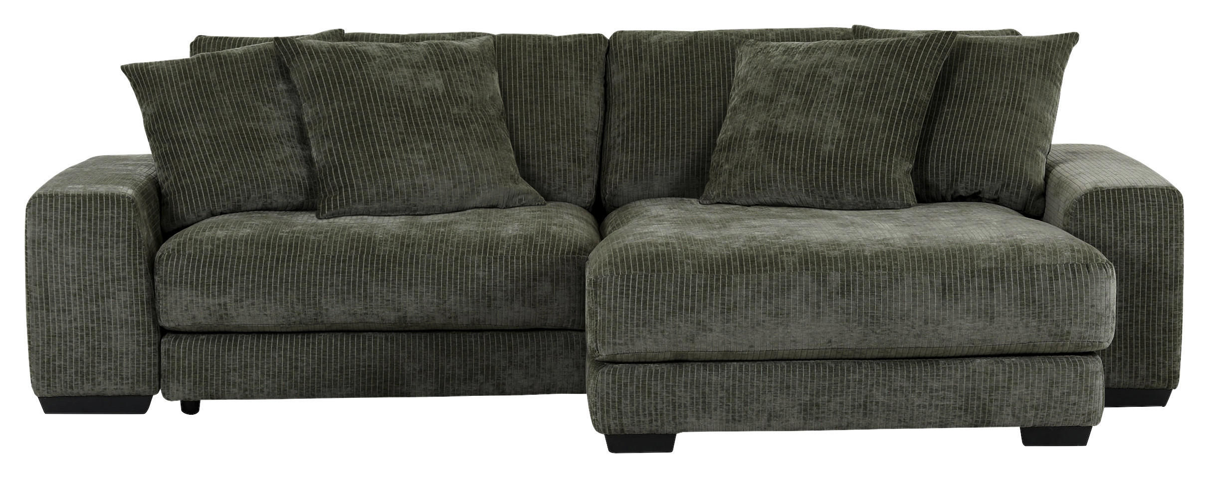 HÖRNSOFFA i flatväv antracit  - svart/antracit, Klassisk, trä/textil (280/190cm) - Carryhome