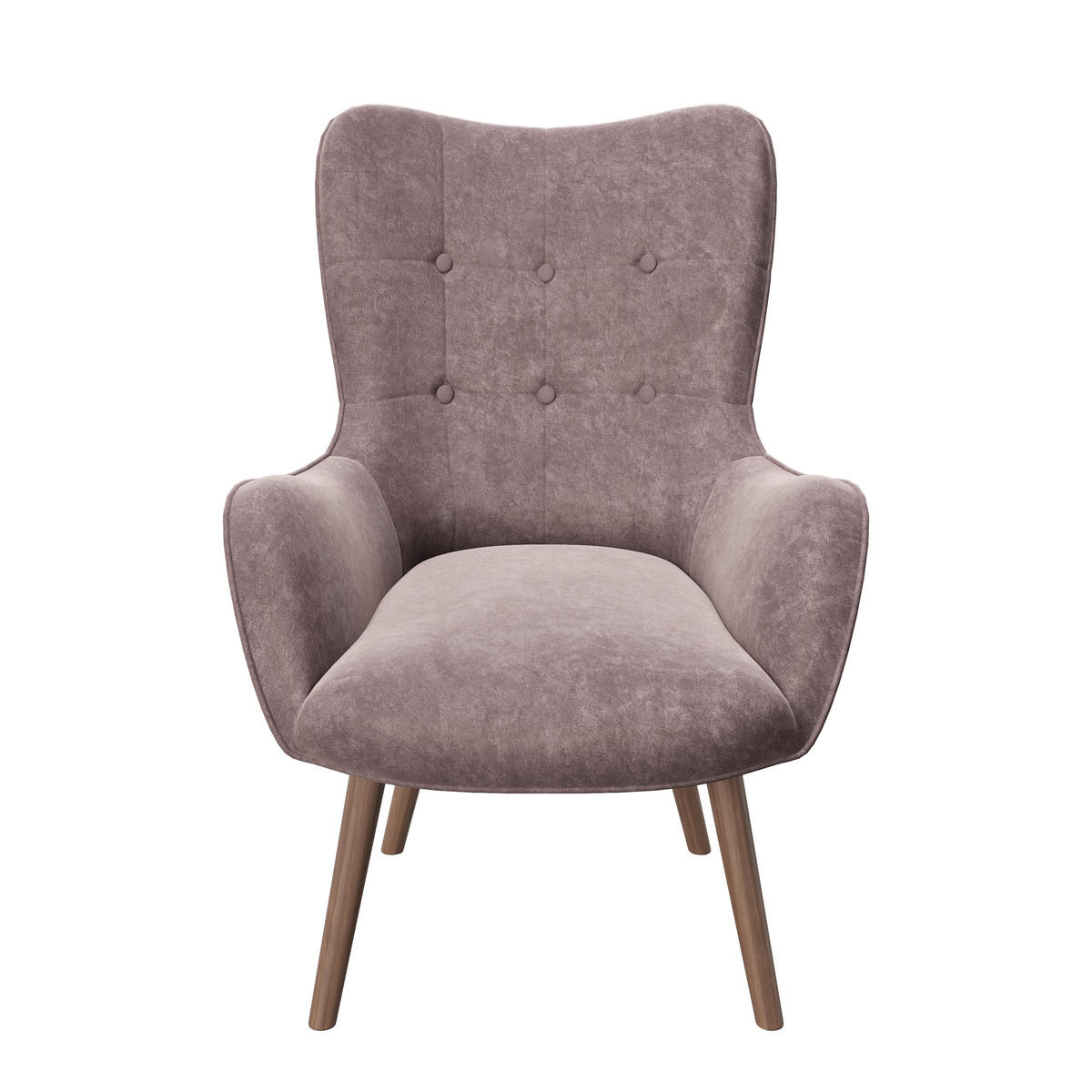 FOTELJ Z OPORO ZA GLAVO,  roza tekstil - roza/rjava, Konvencionalno, tekstil/les (68/99/77cm) - Playboy