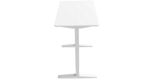 SCHREIBTISCH höhenverstellbar - Weiß, KONVENTIONELL, Holzwerkstoff/Metall (120/60/75-120cm) - Carryhome