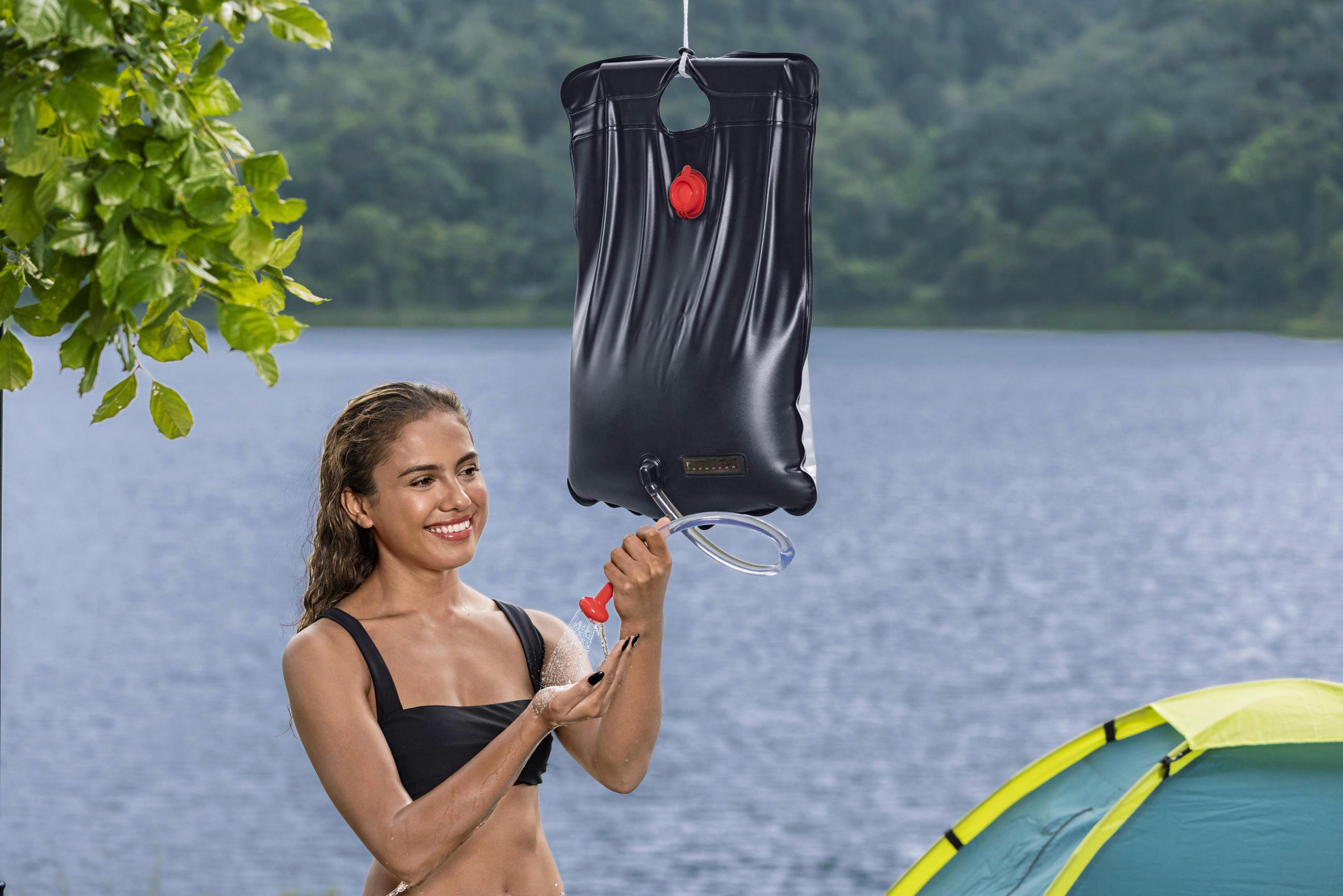 DUSCHE PRO-SHOWER 58224  - Schwarz, KONVENTIONELL, Kunststoff (58/41cm) - Bestway