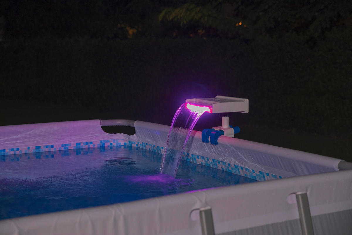 POOL WASSERFALL 58619  - Blau/Weiß, Basics, Kunststoff (34,5/24/32cm) - Bestway