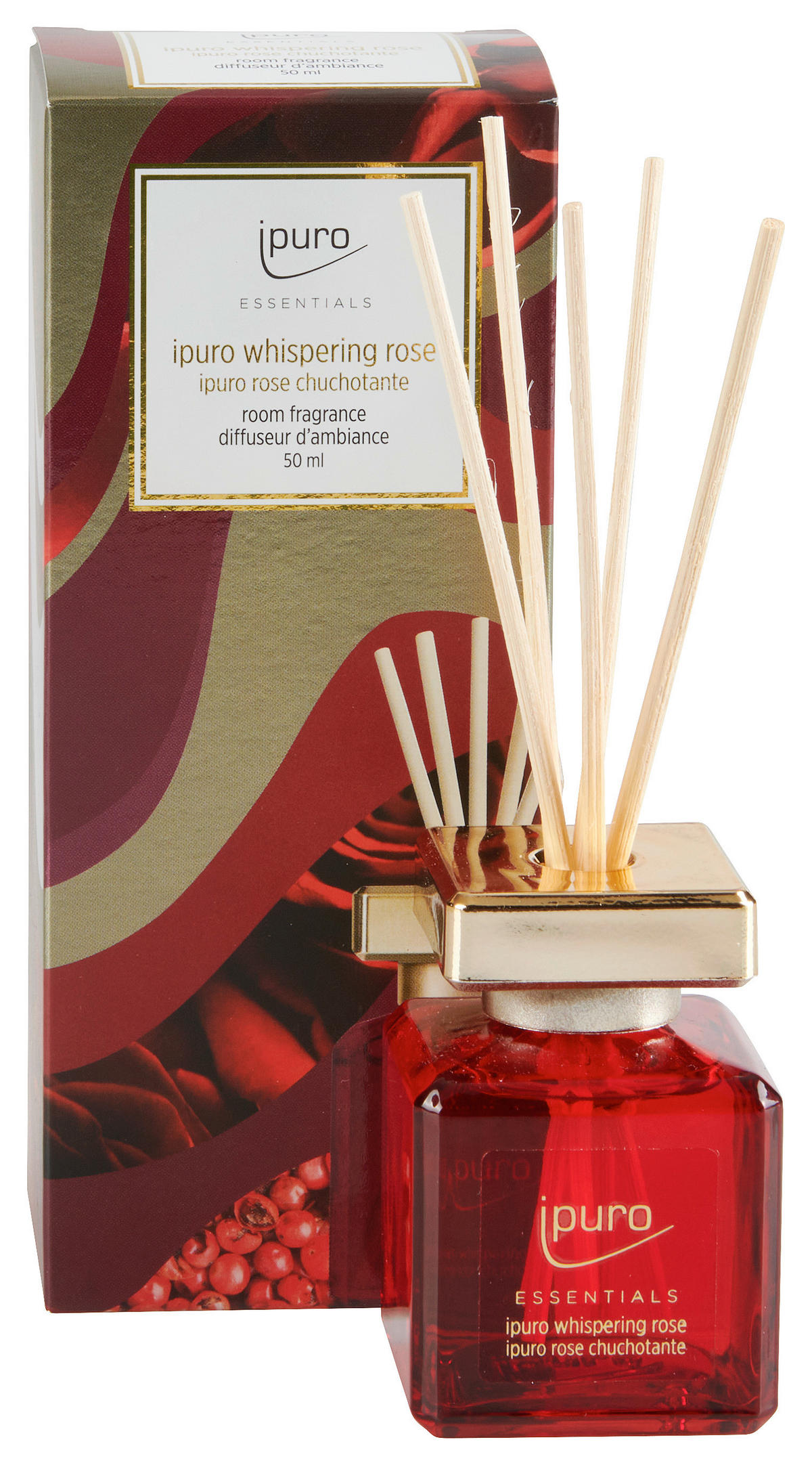 DIFFUSER   - Weinrot/Goldfarben, Basics (5,3/6,2/15,2cm) - Ipuro