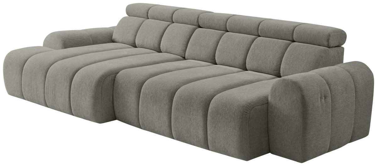 UGAONA GARNITURA siva  - siva/crna, Dizajnerski, tekstil/plastika (152/290cm) - Stylife