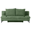 SCHLAFSOFA in Cord Olivgrün  - Schwarz/Olivgrün, Konventionell, Textil/Metall (200/78/95cm) - home24