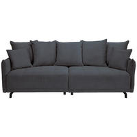 BIGSOFA in Cord Anthrazit  - Anthrazit/Schwarz, Design, Textil/Metall (226/91/103cm) - Carryhome
