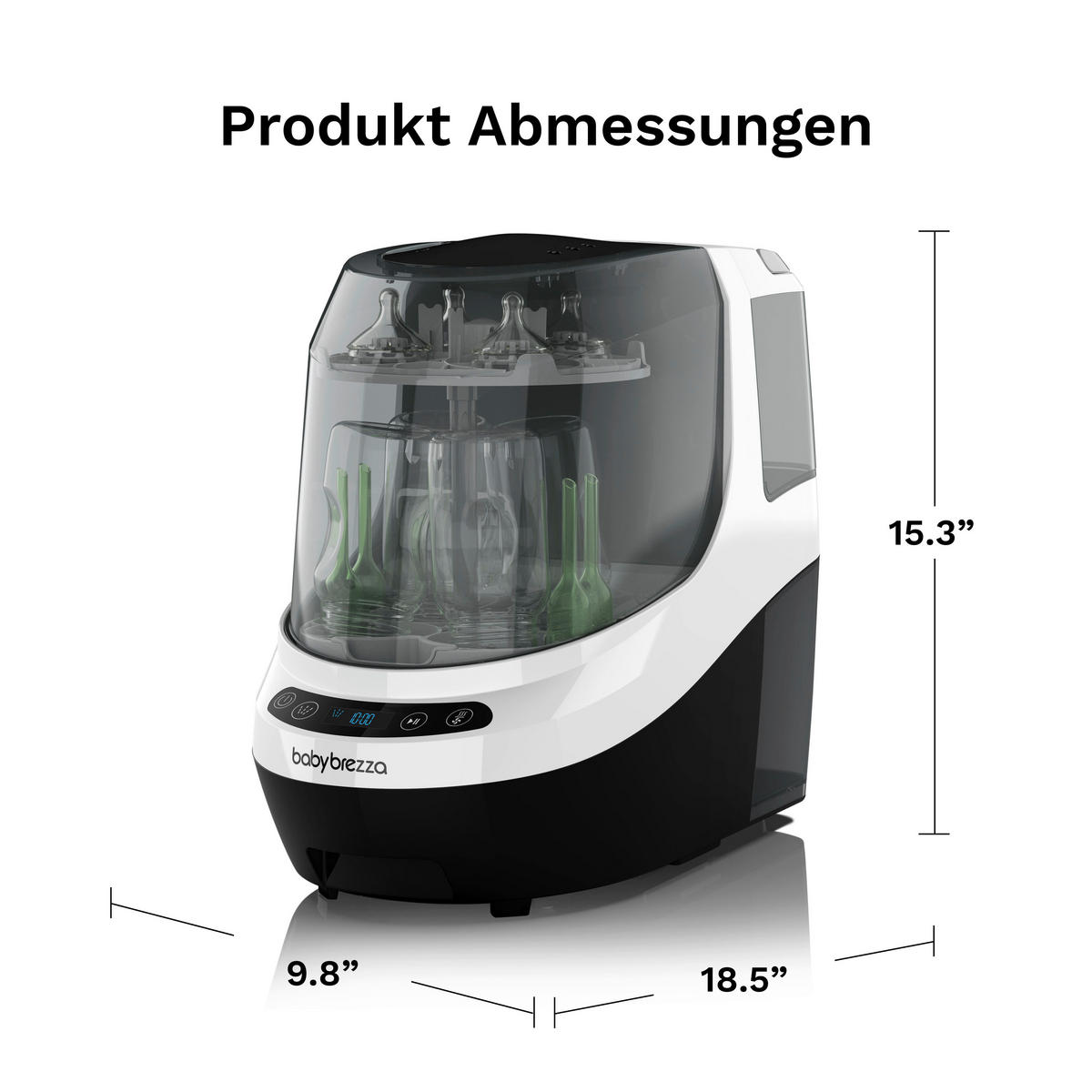 BOTTLE WASHER PRO Bottle Washer Pro  - Schwarz/Weiß, Basics, Kunststoff (24/38,7/46cm) - Baby Brezza