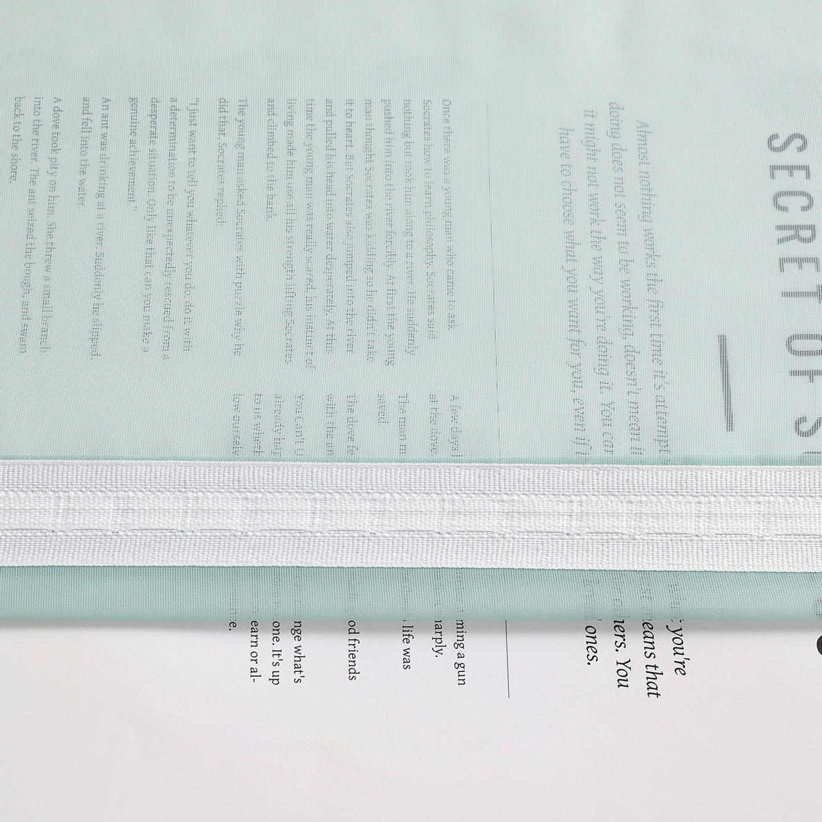FERTIGVORHANG  transparent  140/145 cm   - Türkis/Weiß Hochglanz, Basics, Textil (140/145cm) - Joyswahl